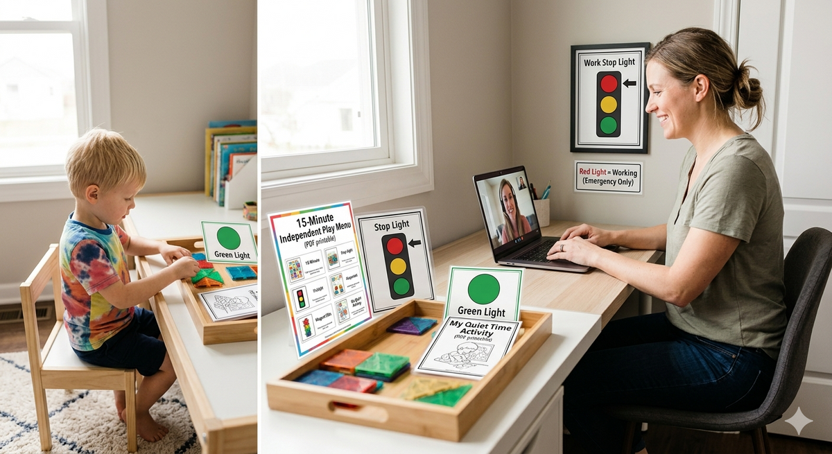 How to Set Work Boundaries with a 3-5 Year Old (Without the Guilt)