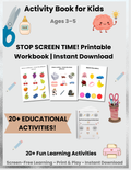 Busy Book for Toddlers – 22 Fun Learning Activities (Ages 3–5) | Instant Print PDF