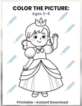 FREE Kids Coloring Printable Pack | Color the Picture Activity for Toddlers | Preschool Learning Fun