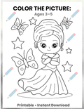FREE Coloring Activity Printable for Preschoolers | Color the Picture Worksheets | Kids Educational PDF