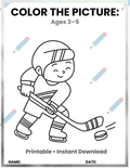 FREE Color the Picture Activity for Kids Ages 3–5 – Fun Preschool Coloring Worksheet | Printable Learning Activity | Instant Download