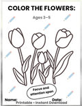 FREE Color the Picture Printable Worksheet | Kids Coloring Activity | Preschool Homeschool Resource