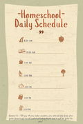 FREE Homeschool Schedule for Working Moms