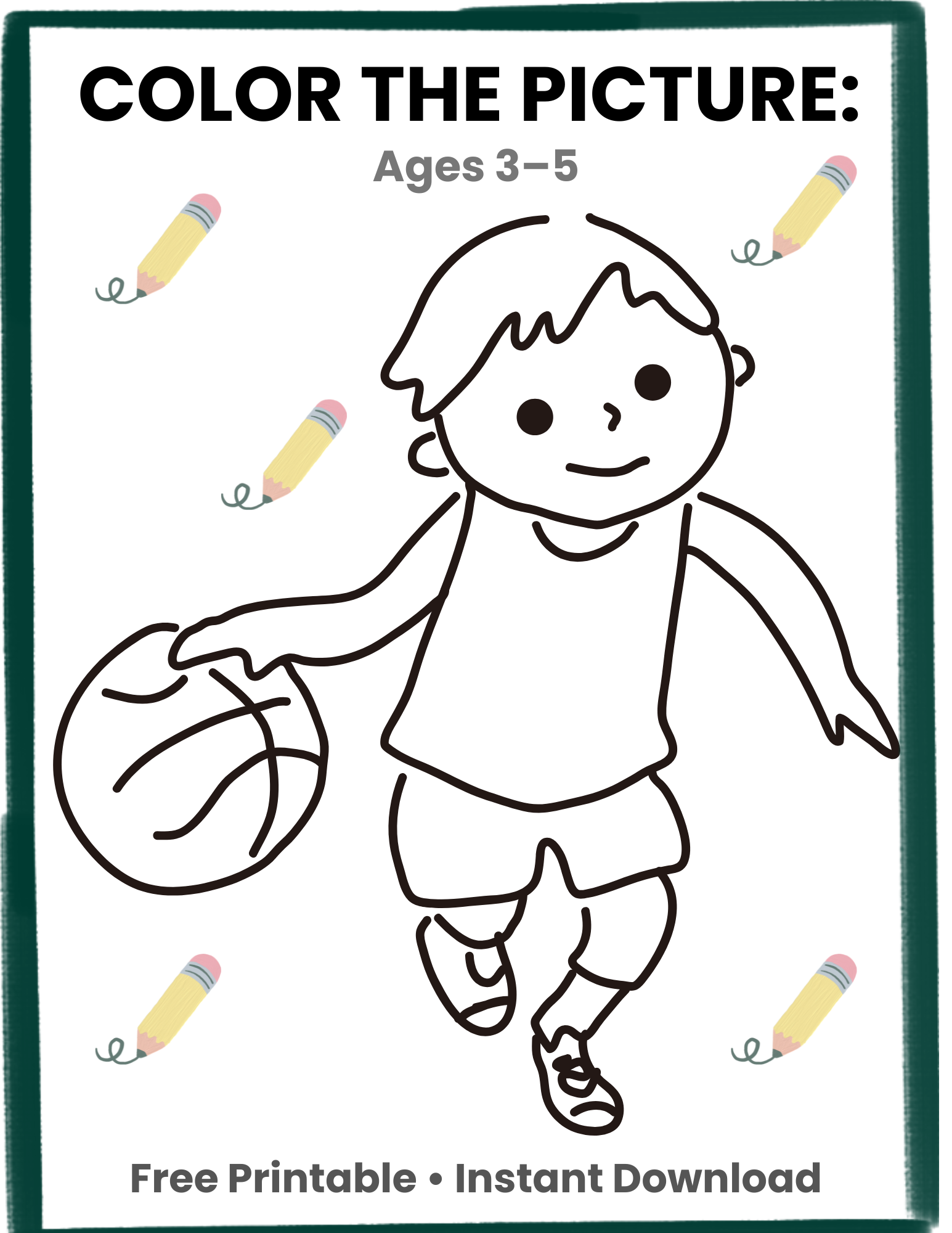 Coloring Page for Kids (Printable Fun Activity)